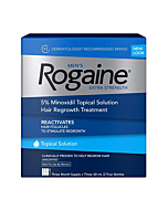 Rogaine Men's Extra Strength 5% Minoxidil Topical Solution for Hair Loss and Regrowth, Treatment for Thinning Hair, 3 Month Supply, Unscented, 2 Fl Oz, Pack of 3