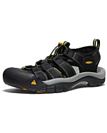 KEEN Men's Newport H2 Closed Toe Water Sandals, Black, 14