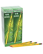 Ticonderoga Wood-Cased Pencils, Unsharpened, #2 HB Soft, Yellow, 96 Count