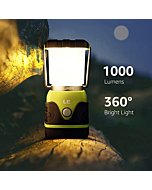 LED Camping Lantern, Battery Powered LED with 1000LM, 4 Light Modes, Waterproof Tent Light, Perfect Lantern Flashlight for Hurricane, Emergency, Survival Kits, Hiking, Fishing, Home and More