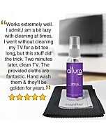 Screen Cleaning Kit for LED & LCD TV, Laptop Monitor and Tablet Screens - Spray Cleaner w/Extra Large and Original MagicFiber Microfibers - Streak Free, Alcohol Free, Ammonia Free, Odor Free