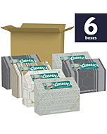 Kleenex Hand Towels, Single-Use Disposable Paper Towels, 6 Boxes, 60 Towels Per Box (360 Towels Total)