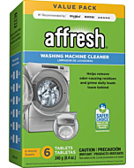 Affresh Washing Machine Cleaner, Cleans Front Load and Top Load Washers, Including HE, 6 Tablets