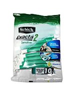 Schick Exacta2 Sensitive Disposable Razor, 10 Count (1Pack)