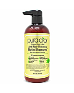 PURA D'OR Original Gold Label Anti-Thinning Biotin Shampoo (16oz) Argan Oil, Nettle Extract, Saw Palmetto, 17+ Herbal DHT Blockers, No Sulfates, Natural Preservatives, Men & Women (Packaging may vary)