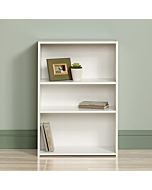 Sauder Beginnings 3-Shelf Bookcase, Soft White finish