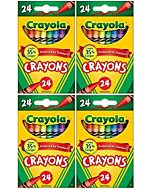 Crayola Classic Color Pack Crayons, 24 Count, (Pack of 4)