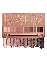 URBAN DECAY Naked3 Eyeshadow Palette, 12 Versatile Rosy Neutral Shades for Every Day - Ultra-Blendable, Rich Colors with Velvety Texture - Set Includes Mirror & Double-Ended Makeup Brush