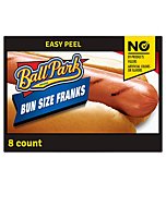 Ball Park Classic Bun Size Hot Dogs, 8 Count