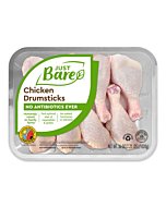 Just Bare Natural Fresh Chicken Drumsticks | Family Pack | No Antibiotics Ever | Bone-In | 2.25 LB