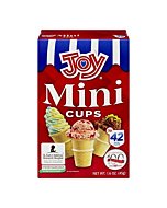 Joy Mini Cups Miniature Ice Cream Cones For Kids, Desserts, Cupcake Cones, Cake Pops 42 Count (1 Box/42 cones)