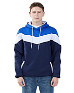 Mooncolour Mens Novelty Color Block Hoodies Cozy Sport Autumn Outwear, Dark Blue, US Large