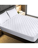 Utopia Bedding Quilted Fitted Mattress Pad (Twin) - Elastic Fitted Mattress Protector - Mattress Cover Stretches up to 16 Inches Deep - Machine Washable Mattress Topper