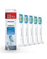 Philips Sonicare Genuine SimplyClean Replacement Toothbrush Heads, 5 Brush Heads, White, HX6015/03