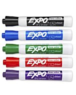 EXPO Low Odor Dry Erase Marker | Chisel Tip Markers | Whiteboard Markers, Assorted, 36 Count