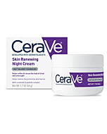 CeraVe Skin Renewing Night Cream | Niacinamide, Peptide Complex, and Hyaluronic Acid Moisturizer for Face | 1.7 Ounce