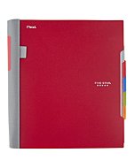 Five Star Advance Spiral Notebook, 5-Subject, College Ruled Paper,11" x 8-1/2", 200 Sheets, With Spiral Guard and Movable Dividers, Red (73146)