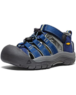 KEEN Newport H2 Closed Toe Water Sandals, Blue Depths/Gargoyle, 7 US Unisex Big Kid