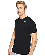 Nike Men's Legend 2.0 Short Sleeve Tee, Black/Black/Matte Silver, Large