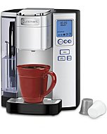 Cuisinart SS-10P1 Premium 72-Ounce Single-Serve Coffeemaker, Programmable Brewer with Hot Water Dispenser, Features Brew Chamber Rinse and Auto Shut Off Functions, Stainless Steel