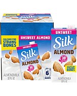 Silk Shelf-Stable Almond Milk Singles, Vanilla, Dairy-Free, Vegan, Non-GMO Project Verified, 8 Oz, (Pack of 18)