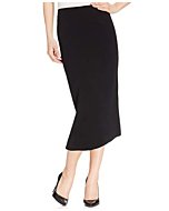 Kasper Women's Stretch Crepe Skimmer Skirt, Black, 8