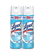 Lysol Disinfectant Spray, Sanitizing and Antibacterial Spray, For Disinfecting and Deodorizing, Crisp Linen, 19 Fl. Oz (Pack of 2)