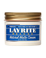 Layrite Natural Matte Cream, Basic, White, Mild Cream Soda, 4.25 Oz