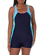 beautyin Women's One Piece Swimsuits Boyleg Sports Swimwear