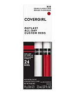 COVERGIRL Outlast All-Day Lip Color Custom Reds, Your Classic Red, 0.06 Ounce (Pack of 1)