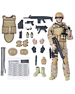 BJPEY 12" Special Forces Action Figures Soldiers Toys 1:6 Scale for Children Kids Boys Toys Age 8 10 12 14