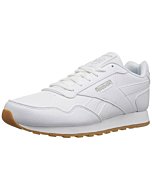 Reebok womens Classic Harman Run Sneaker, White/Steel/Gum, 8.5 US