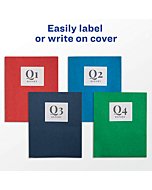 Avery Two Pocket Folders, Holds up to 40 Sheets, Business Card Slot, Case Pack of Dark Blue 125 Folders (47985)