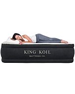 Luxury Queen Air Mattress, Double Height Comfort, Built-in Pump