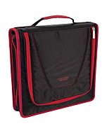 Five Star Zipper Binder 2" 530 Sheet Capacity, 3-1/2" X 12" X 12-3/4, Red/Black (2017007)