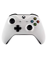 eXtremeRate Soft Touch Grip White Front Housing Shell Faceplate for Xbox One X S Controller Model 1708 - Controller NOT Included