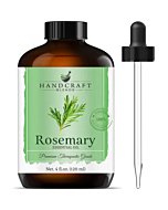 Handcraft Rosemary Essential Oil - 100% Pure and Natural - Premium Therapeutic Grade with Premium Glass Dropper - Huge 4 fl. Oz