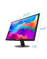 Sceptre 24" Professional Thin 75Hz 1080p LED Monitor 2x HDMI VGA Build-in Speakers, Machine Black (E248W-19203R Series)