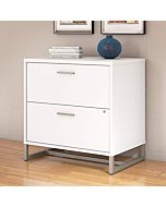 Bush Business Furniture Office by Kathy Ireland Method Lateral File Cabinet-Assembled, White