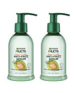 Garnier Fructis Sleek and Shine Anti-Frizz Serum for Frizzy, Dry, Unmanageable Hair, 5.1 Ounce (2 Count)