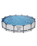 Bestway 56597E Steel Pro MAX Ground Frame Pools, 14' x 33", Grey