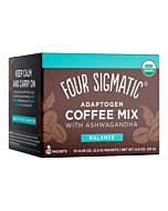 Organic Instant Coffee Powder by Four Sigmatic | Arabica Instant Coffee Singles with Adaptogens | Ashwagandha, Holy Basil, Eleuthero and Chaga for Stress Reduction and Immune Support | 10 Packets