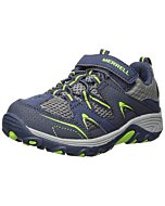 Merrell Trail Chaser Hiking Sneaker, Navy/Green, 6.5 Wide US Unisex Little_Kid