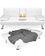 Modern Convertible Folding Futon Sofa Bed 