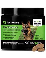 Pet Honesty Probiotics Soft Chews for Dogs - Supports Digestion and Immunity 