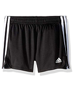 adidas Girls' Big Athletic Shorts, Black YTH, Small