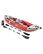 Intex Excursion Pro Kayak, Professional Series Inflatable Fishing Kayak, K2: 2-Person, Red