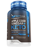 Herbtonics Apple Cider Vinegar Capsules with The Mother Plus Keto BHB - for Women & Men - Energy & Focus - 240 Vegan Pills (Pack of 2)