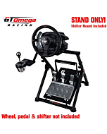 GT Omega Apex Racing Wheel Stand for Logitech Fanatec Clubsport Thrustmaster Gaming Steering Wheel Pedal & Shifter Mount, TX T500 T300 G29 G920 PS4 Xbox Foldable Tilt-Adjustable for Racing Control