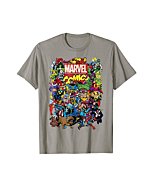 Marvel Comics Heroes Group Shot Graphic T-Shirt T-Shirt